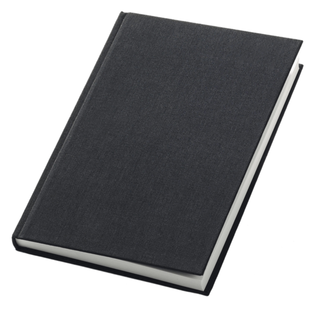 Anteckningsbok Linne inbunden A4 linj 90g 96bl