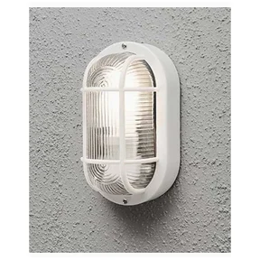 Konstsmide Elmas vägglykta. Vit 7650-200