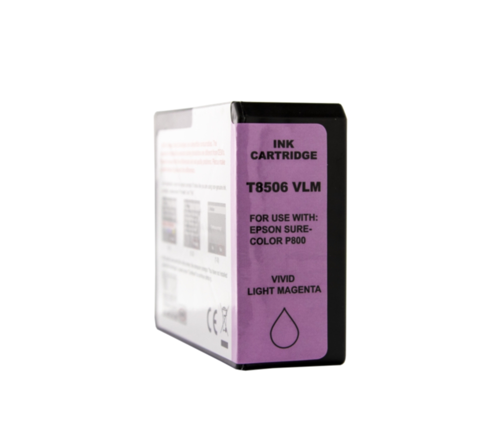WL Bläckpatron, ersätter Epson T8506, ljus magenta, 84 ml 0T8506 ersätter T8506