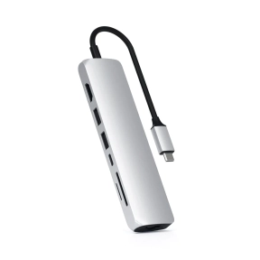 Slim USB-C MultiPort Adapter, Sølv