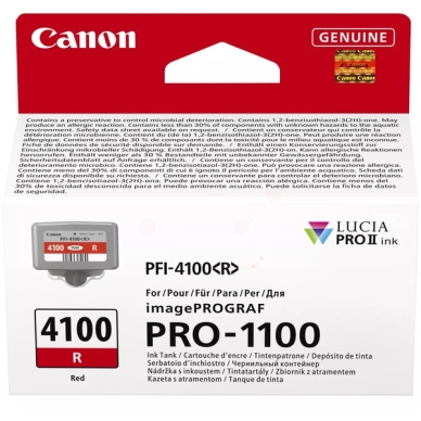 CANON Canon PFI-4100 Druckerpatrone Rot passend für: imagePROGRAF Pro-1100;imagePROGRAF Pro-1100 GB;imagePROGRAF Pro-1100 Series