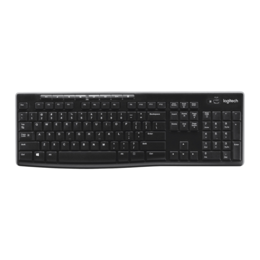 LOGITECH Logitech K270 Wireless Keyboard Nordic Tastatur,Tilbehør til datamaskiner