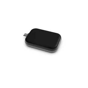 Single Apple Airpods Lader Qi USB-C Sort