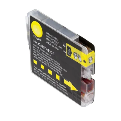 Bläckpatron gul, ersätter Brother LC1000Y, LC970Y