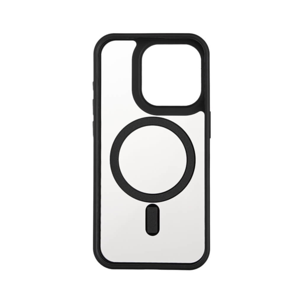 Mobilskal Bumper MagSeries Black & Clear iPhone 15 Pro