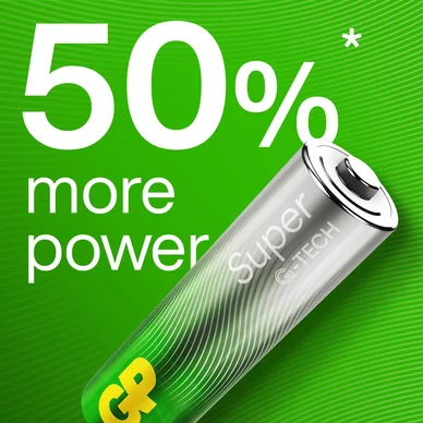 GP Super Alkaline AA-batteri 15A/LR6 40-pack