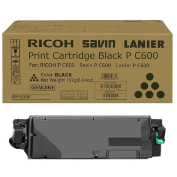 Ricoh Tonerkassett svart, 17.000 sider 408314 Tilsvarer: N/A