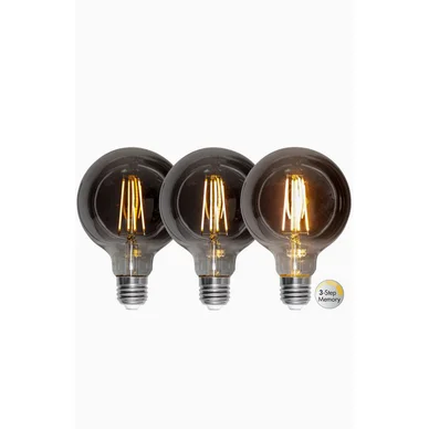 Star Trading LED-pære E27 G95 Soft Glow Smoke 3-step memory 355-89 Modsvarer: N/A