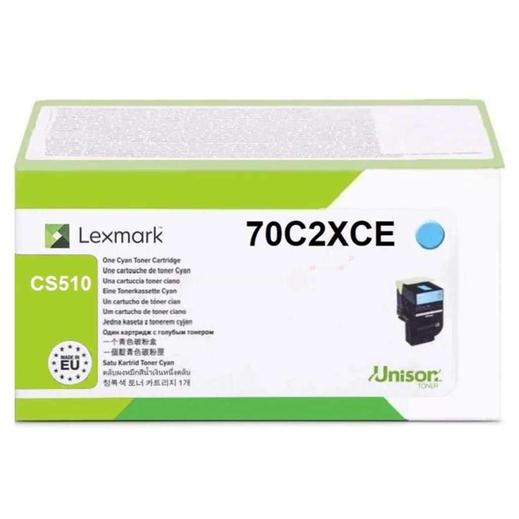 Lexmark 702XC Tonerkassett cyan, 4.000 sidor