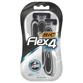 BIC Flex 4 Comfort Barberskraber, 3 stk.