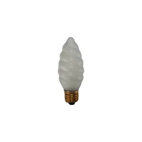 Mattierte Kronleuchterlampe gedreht E27 60W