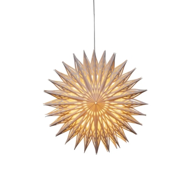 Konstsmide Konstsmide Papirstjerne hvid 60 cm Blomst 5928-200 Modsvarer: N/A