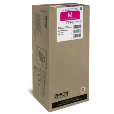 EPSON EPSON T9743 Druckerpatrone Magenta passend für: WorkForce Pro WF-C 860 Series;WorkForce Pro WF-C 869 RD3TWFC;WorkForce Pro WF-C 869 RD3TWFC EPP;WorkForce Pro WF-C 869 RDTWF;WorkForce Pro WF-C 869 RDTWF EPP;WorkForce Pro WF-C 869 RDTWFC;WorkForce Pro WF-C 869 RDTWFC EPP;WorkForce Pro WF-C 869 Series