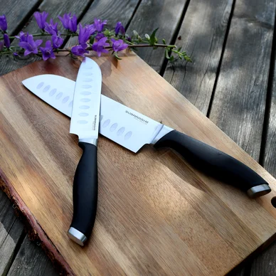 Knivset Subarashii Santoku kockknivar, 2-pack