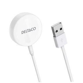 Deltaco laddare för Apple Watch, USB-A, 1 m