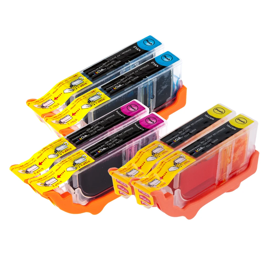 Multipack, 6 blekkpatroner, 2 x Cyan/Magenta/Gul