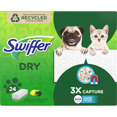 Swiffer Swiffer Sweeper Pet Puhdistusliinat täyttöpakkaus 24 kpl