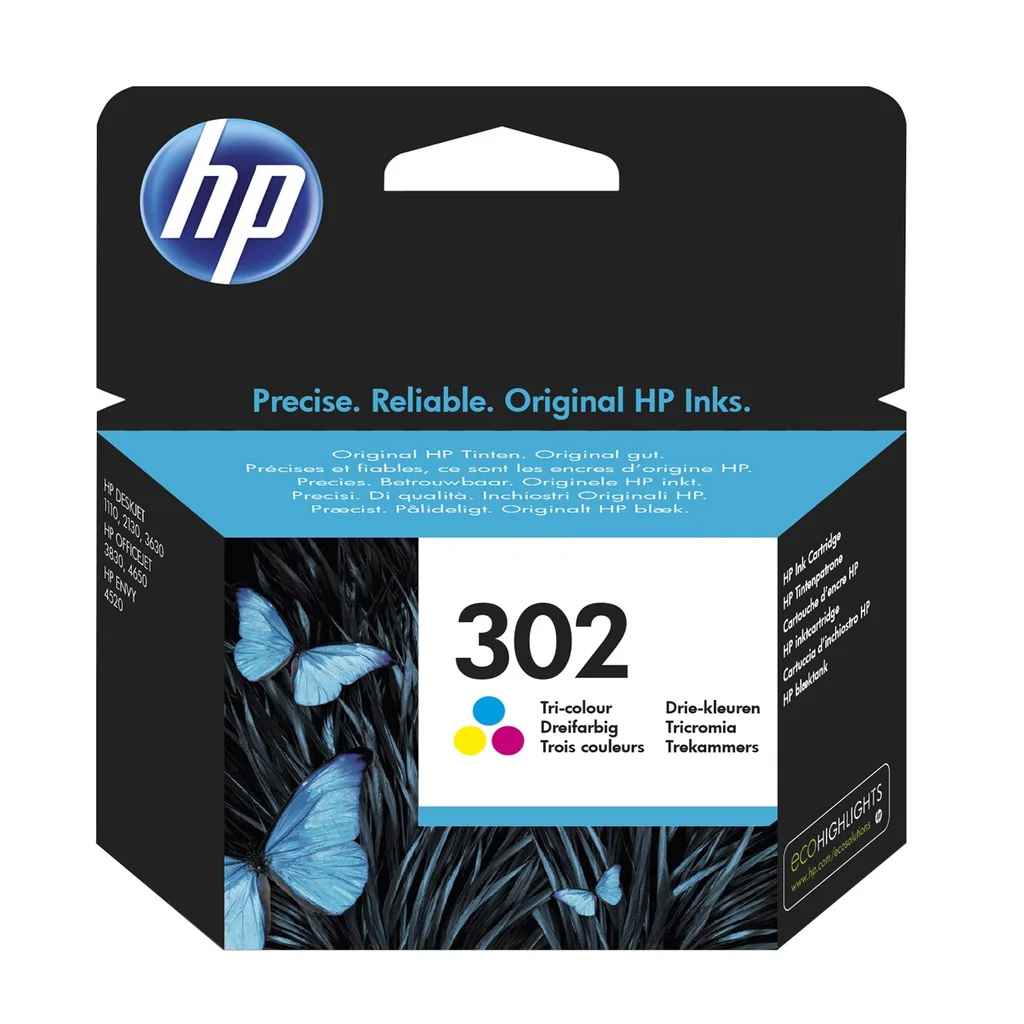 HP 302 Bläckpatron Tre-färg