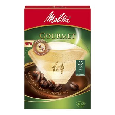 Melitta Melitta Kaffefilter Gourmet 1x4 pakke med 80 stk. 4006508190751 Modsvarer: N/A