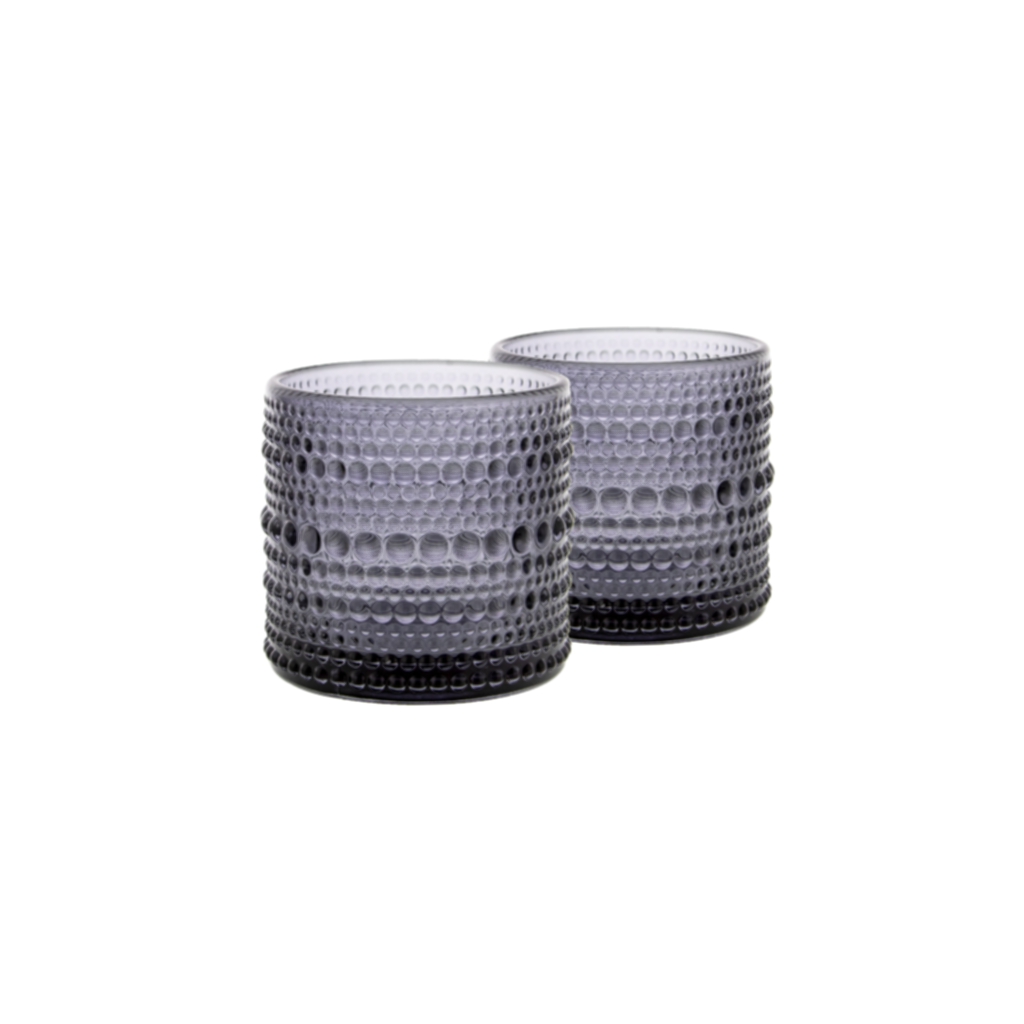 Ljuslyktor 2-pack rökfärgat glas
