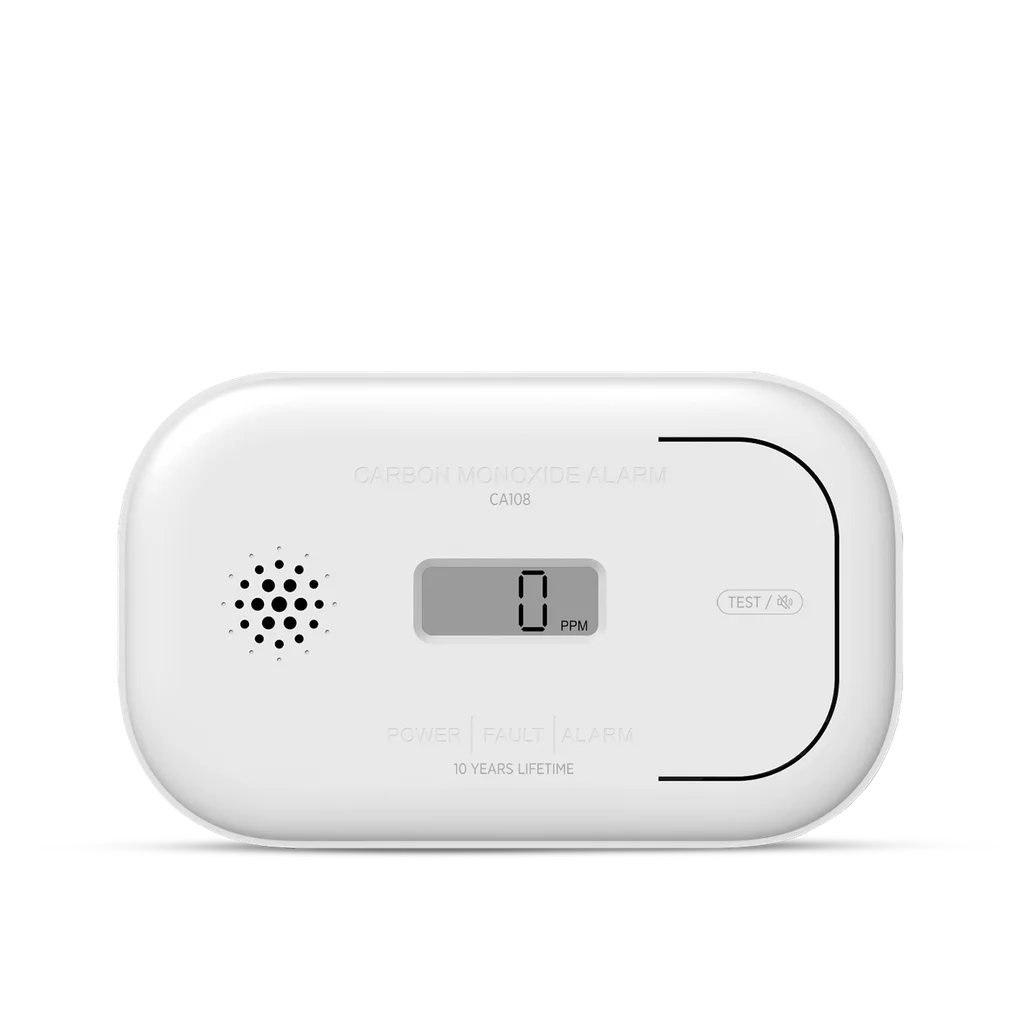Housegard CA108 kolmonoxidlarm, LCD-display, 3 års batteri