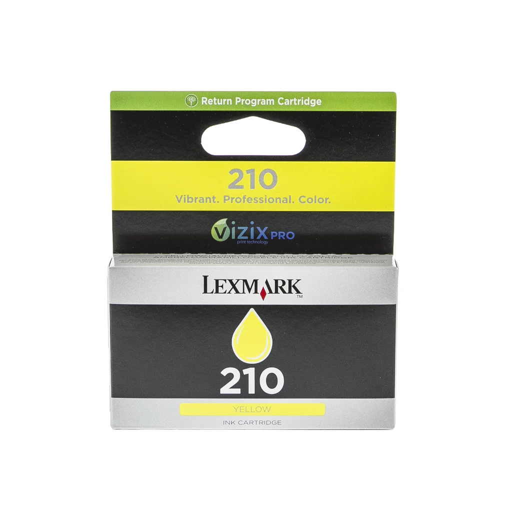 Lexmark 210 Bläckpatron gul, 500 sidor