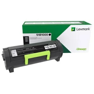 Lexmark Tonerkassette sort, 2.500 sider 51B00A0 Modsvarer: N/A billede