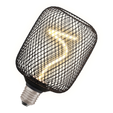 Ledvance LED Lamppu E27 Filamentti Square Musta 130lm DIM 3,5W