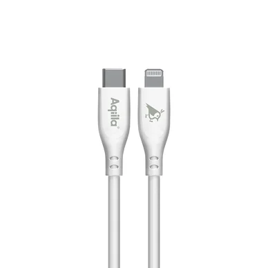 Aqiila Aqiila Cablebird CS22 USB C - Lightning 30W silikone 2m hvid 406009 Modsvarer: N/A