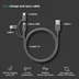 GP 3-in-1 USB-kabel, USB-C + Micro-USB + Lightning, 1m