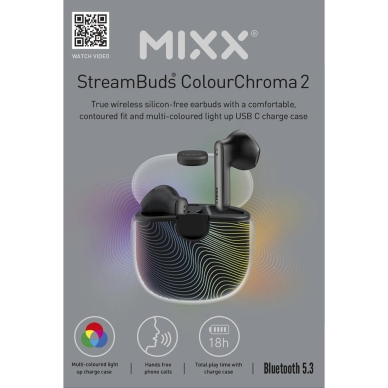 MIXX alt MIXX Colour Chroma 2 TWS Høretelefoner In-Ear Svart