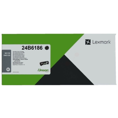 Lexmark Tonerkassette sort, 16.000 sider 24B6186
