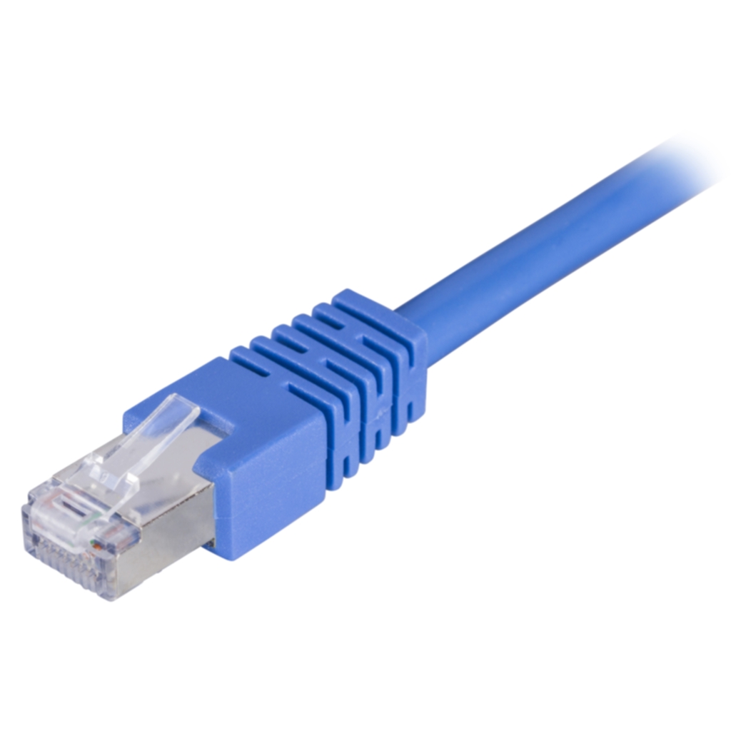 DELTACO U/UTP Cat6 patchkabel 10 m, blå