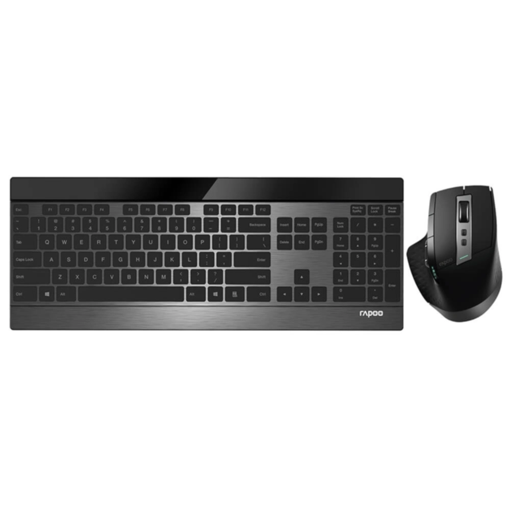 Rapoo RAPOO Keyboard/Mus Sett 9900M Multi-Mode Trådløs Svart Tastatur,Datamus,Elektronikk