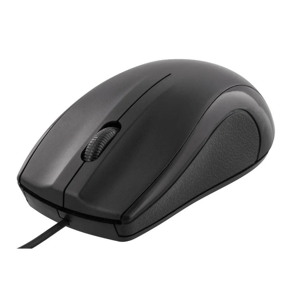 DELTACO optisk mus, 3 knappar med scroll, USB