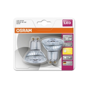 Lampa GU10 LED PAR16 2,6W 2700K 230 lumen 2-pack