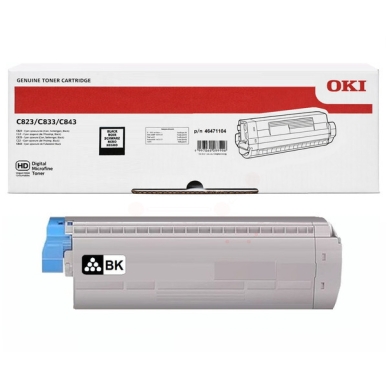 OKI Tonerkassette sort, 7.000 sider 46471104 Modsvarer: N/A billede