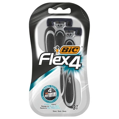 Bic BIC Flex 4 Comfort Barberskraber, 3 stk. 3086123220614 Modsvarer: N/A billede