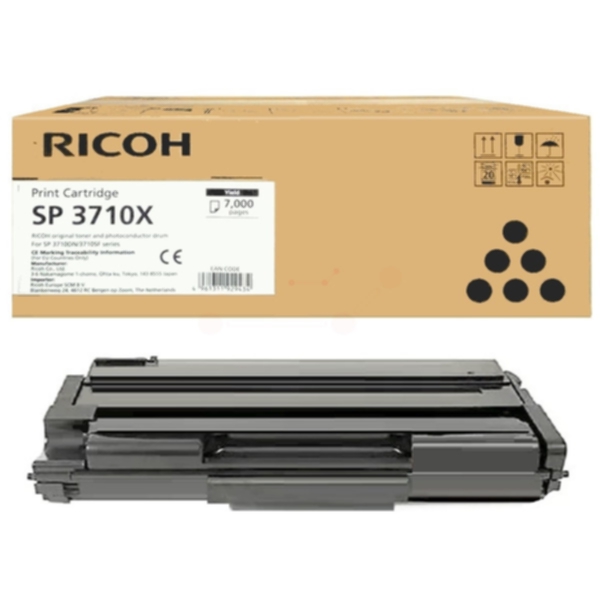 Ricoh SP 3710X Tonerkassett Svart