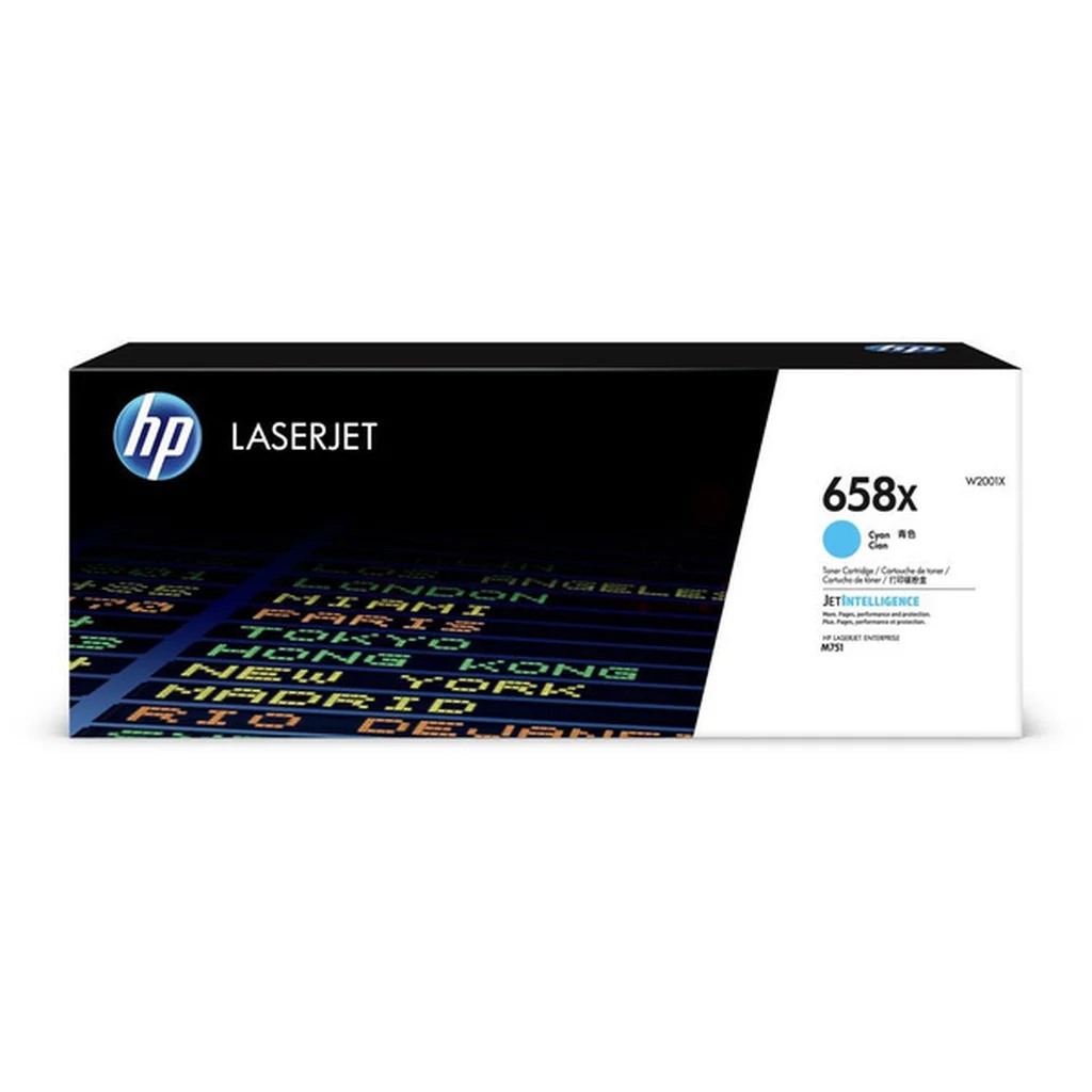 HP 658X Tonerkassett Cyan