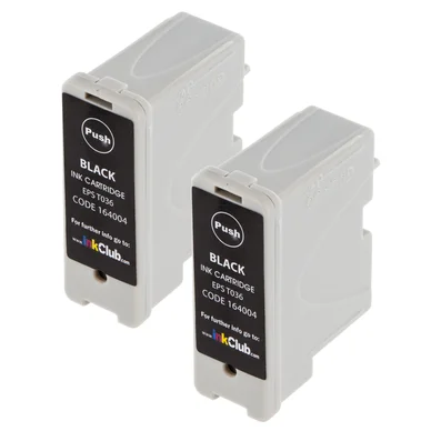 inkClub Blækpatron sort 7ml, 2 stk pakning KEC042-2 Modsvarer: T036