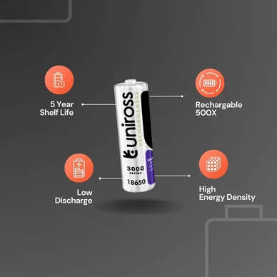 Uniross Lithium 18650 3000mAh 3,6V 1p