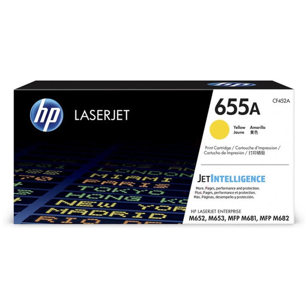 HP 655A Tonerkassett Gul