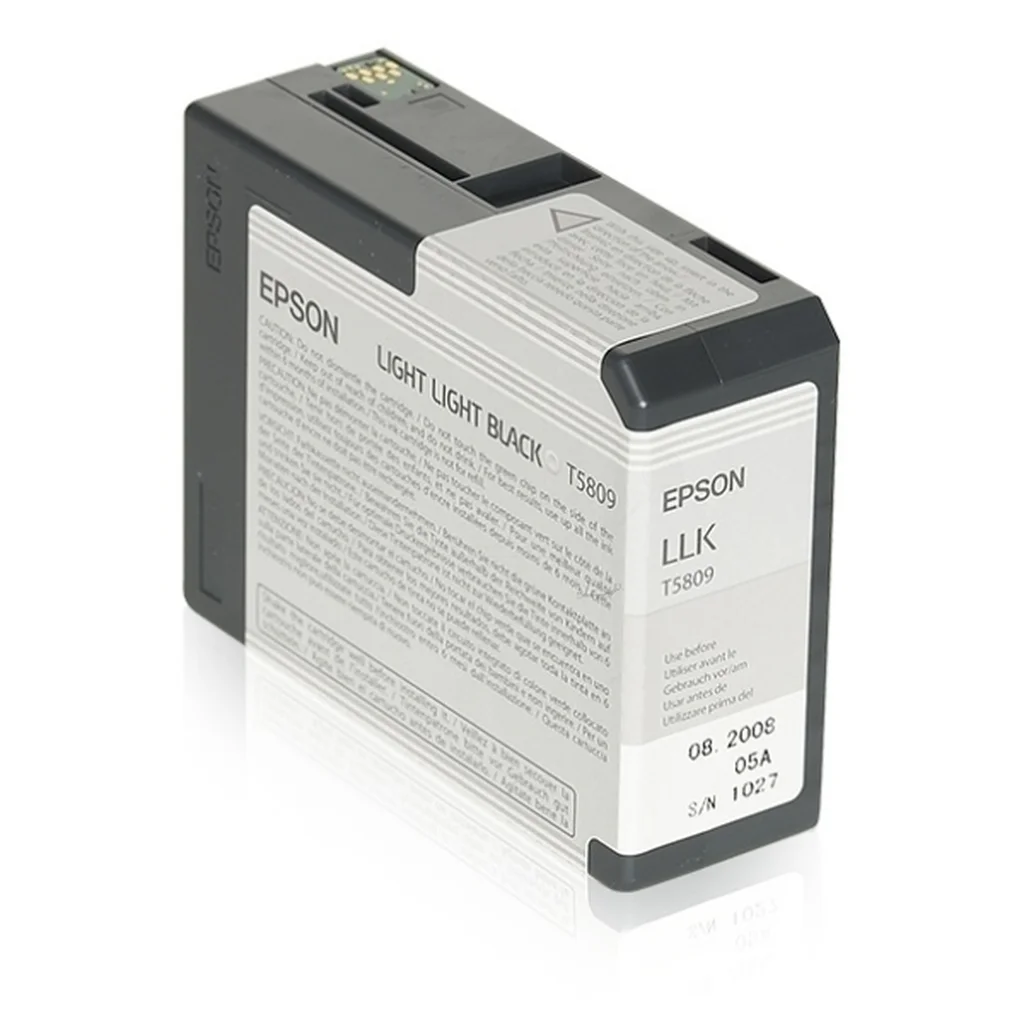 Epson T5809 Bläckpatron Ljus Ljussvart