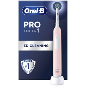 Oral-B Pro 1 Series 1 Eltandborste Pink + Extra Refill