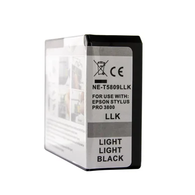 WL Blækpatron, erstatter Epson T5809, lys lys sort, 84 ml 0T5809 Modsvarer: T5809