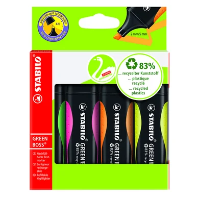 STABILO Green BOSS, 4/fp