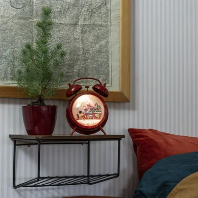 Konstsmide Konstsmide Vandfyldt julelanterne vækkeur 3xAA 4374-550 Modsvarer: N/A