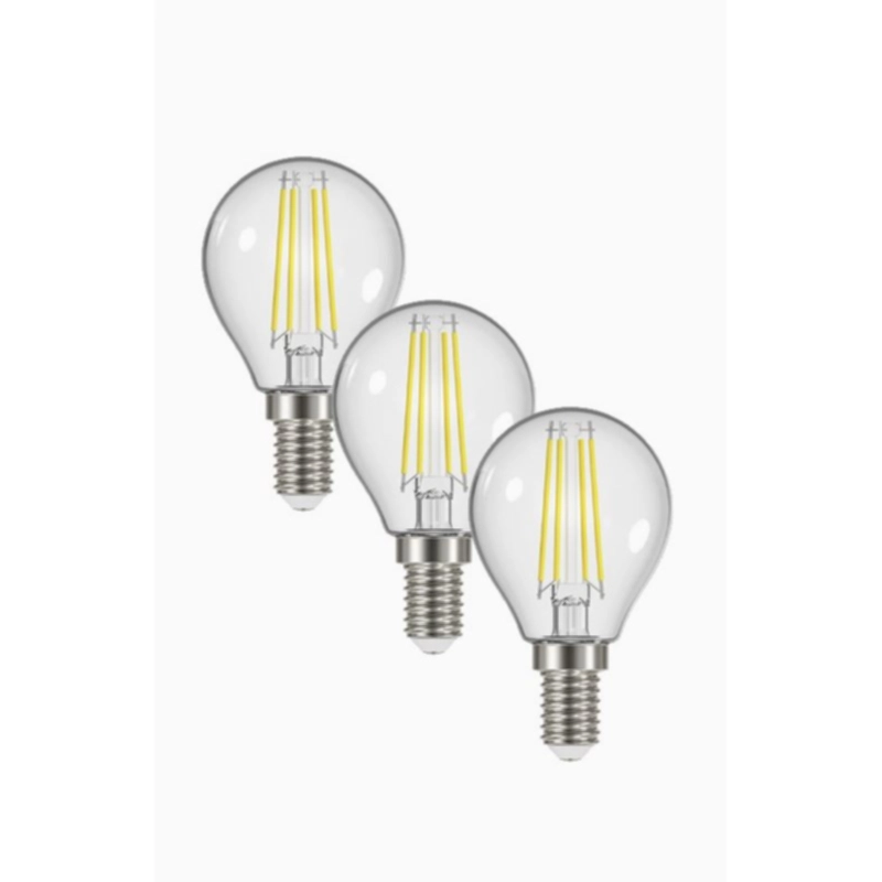 LED-Klotlampa E14 3,7W/827 Dimbar 3-Pack