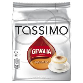 Gevalia Tassimo Cappuccino kaffekapsler, 8 port.
